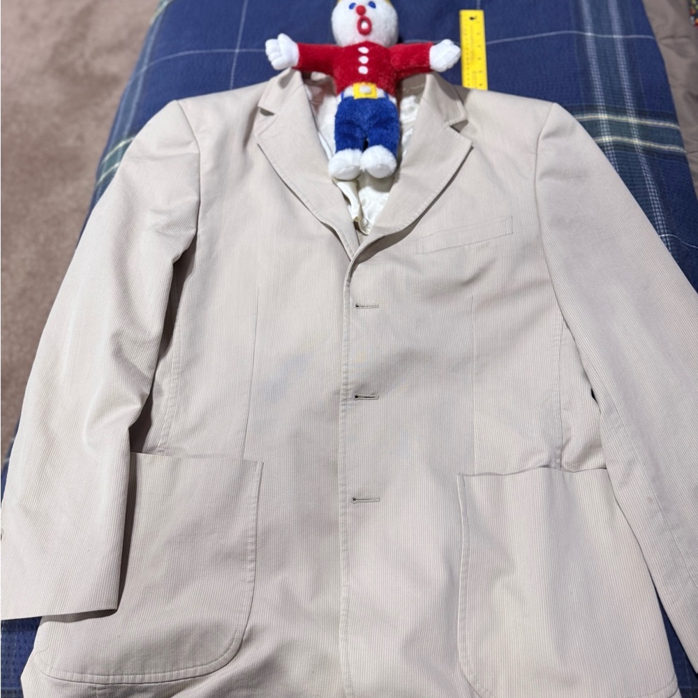 Alex Cannon Men’s Sports coat 3 Button Beige Large